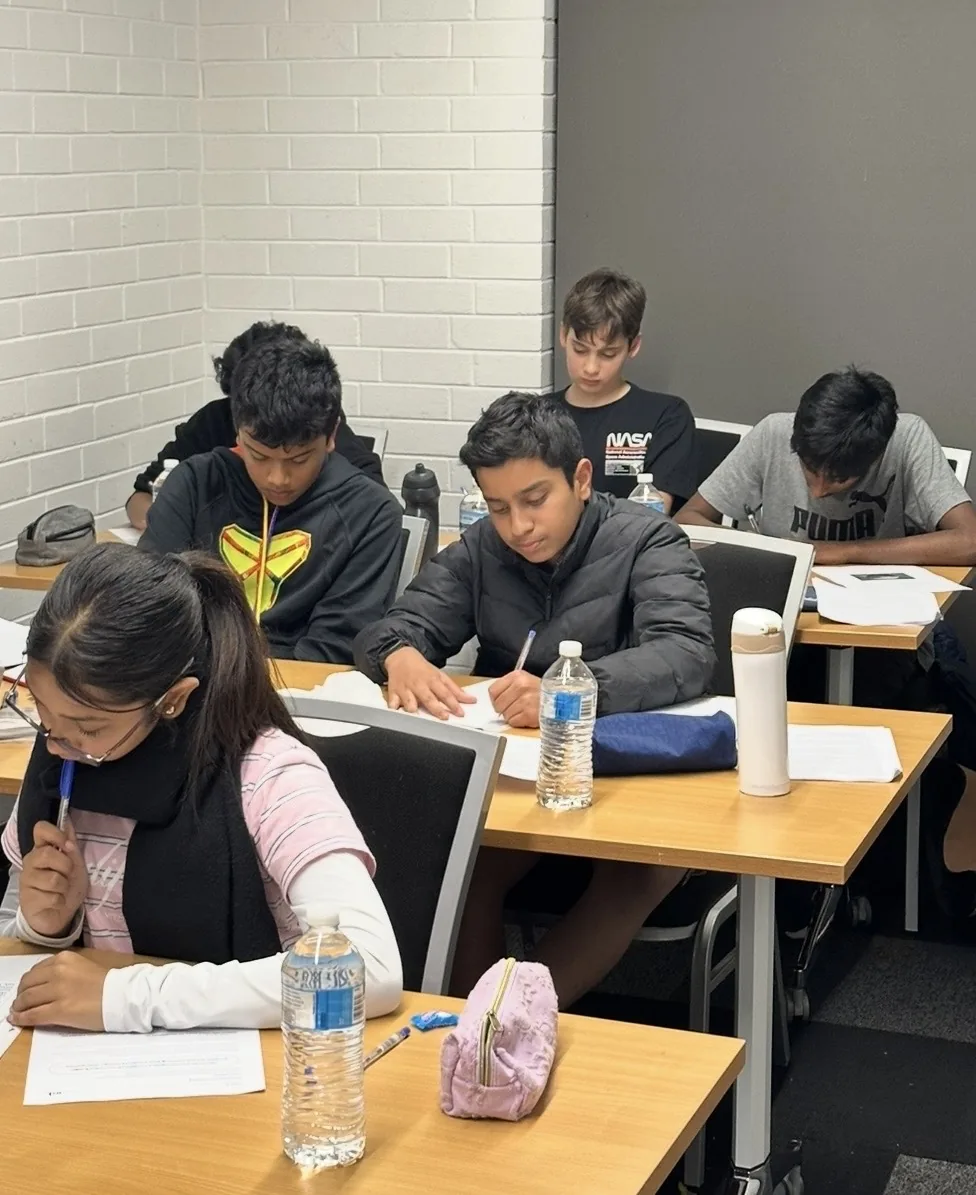 EduVerse Selective PREP students working through a timed practice exam